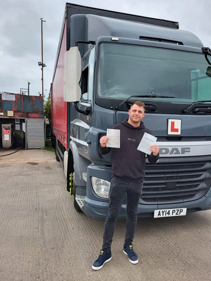Passed Driver next to Lorry
